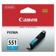 Originální inkoust Canon CLI-551C (6509B001), azurový, 7 ml