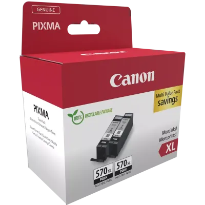 Originální inkoust Canon PGI-570XL PGBK (0318C007, 0318C010), černý, 2-pack