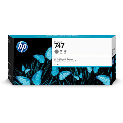 Originální inkoust HP P2V86A (747), šedý, 300 ml