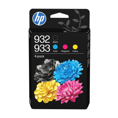 Originální inkoust HP 6ZC71AE (932/933), CMYK, 4-pack
