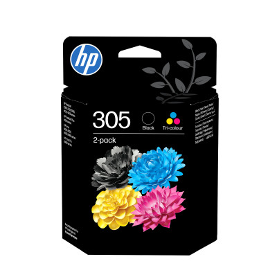 Originální inkoust HP 6ZD17AE (305), černý/barevný, 2-pack