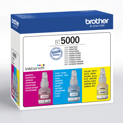 Originální inkoust Brother BT-5000CLVAL (BT5000CLVAL), CMY, 5000 stran, 3-pack