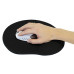 Podložka pod myš, ergonomická, gelová, šedá, Logo