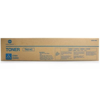 Originální toner Konica Minolta TN-214C (A0D7454), azurový, 18500 stran
