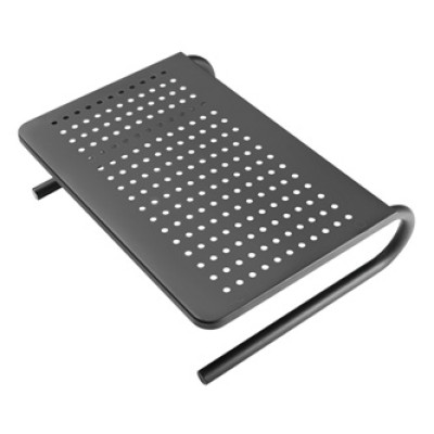 Podstavec pod monitor, černý, ocel-plast, Powerton