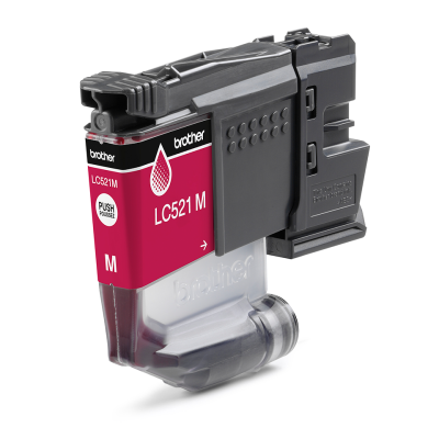 Originální inkoust Brother LC-521M, purpurový, 500 stran