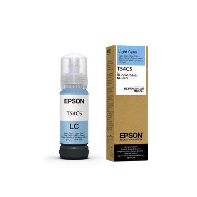 Originální inkoust Epson T54C5 (C13T54C520), světle azurový, 70 ml