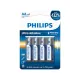 Philips alkalická baterie AA, 4-pack, Ultra Alkaline (LR6E4B/10)