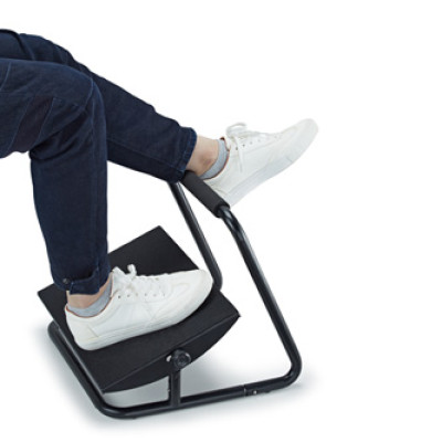 Powerton ERGO FLEX podstavec pod nohy, černý