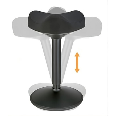 Powerton ERGO BALANC Balanční ergonomická stolička, černá