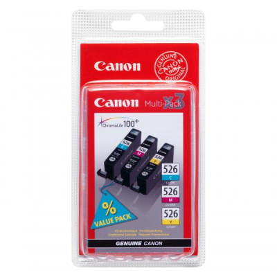 Originální inkoust Canon CLI-526CMY (4541B009, 4541B018), CMY, 3 × 9 ml, 3-pack