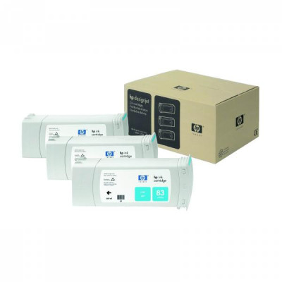 Originální inkoust HP C5073A (83), azurový, 3 × 680 ml, 3-pack
