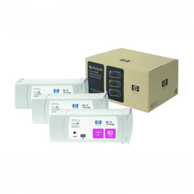 Originální inkoust HP C5074A (83), purpurový, 3 × 680 ml, 3-pack