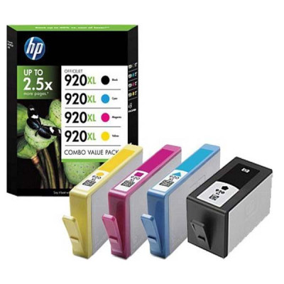 Originální inkoust HP C2N92AE (920XL), CMYK, 1200/700 stran, 4-pack