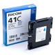 Originální gelová náplň Ricoh GC-41HC (405762), azurová, 2200 stran