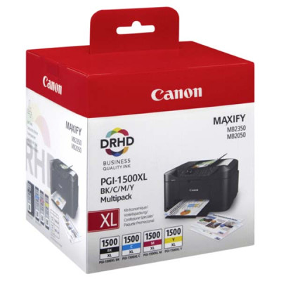 Originální inkoust Canon PGI-1500CMYK XL (9182B004), CMYK, 3 × 12 + 34,7 ml, Multipack XL