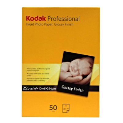 Kodak Professional Inkjet Photo paper, glossy, papír, bílý, A4, 255 g/m2, 20 KPROA4G, pro inkoustové tiskárny