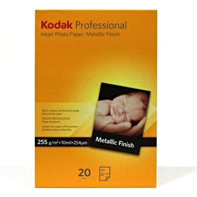Kodak Professional Inkjet Photo paper, Metallic, papír, bílý, A3+, 255 g/m2, KPROA3+MTL, pro inkoustové tiskárny
