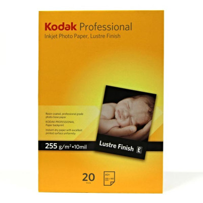Kodak Professional Inkjet Photo Paper, Lustre, papír, bílý, A3+, 255 g/m2, KPROA3+L, pro inkoustové tiskárny