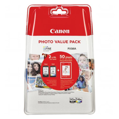 Originální inkoust Canon PG-545XL/CL-546XL (8286B006), černý/barevný, 400 + 300 stran (15 + 13 ml)