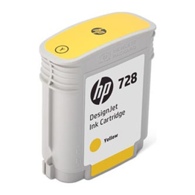 Originální inkoust HP F9J61A (728), žlutý, 40 ml