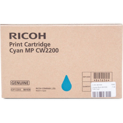 Originální inkoust Ricoh 841636, azurový, 100 ml