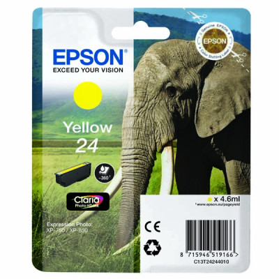 Originální inkoust Epson T2424 (C13T24244010), žlutý, 4,6 ml