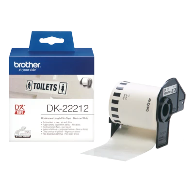 Brother filmová role 62mm x 15.24m, bílá, 1 ks, DK-22212, pro tiskárny štítků