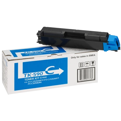 Originální toner Kyocera TK-590C (1T02KVCNL0), azurový, 5000 stran