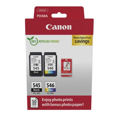 Originální inkoust Canon PG-545/CL-546 (8287B008), černý/barevný, 180 stran (8 / 9 ml), Multipack