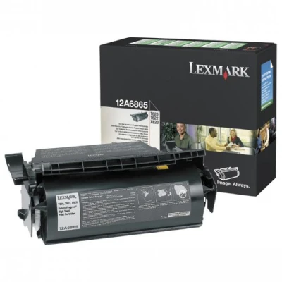 Originální toner Lexmark 12A6865, černý, 30000 stran